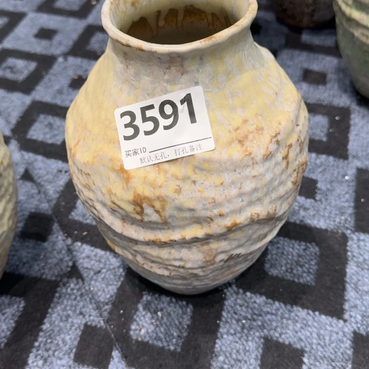 浅***影瓷片景德镇高温花器编码3591高28口8默认无孔