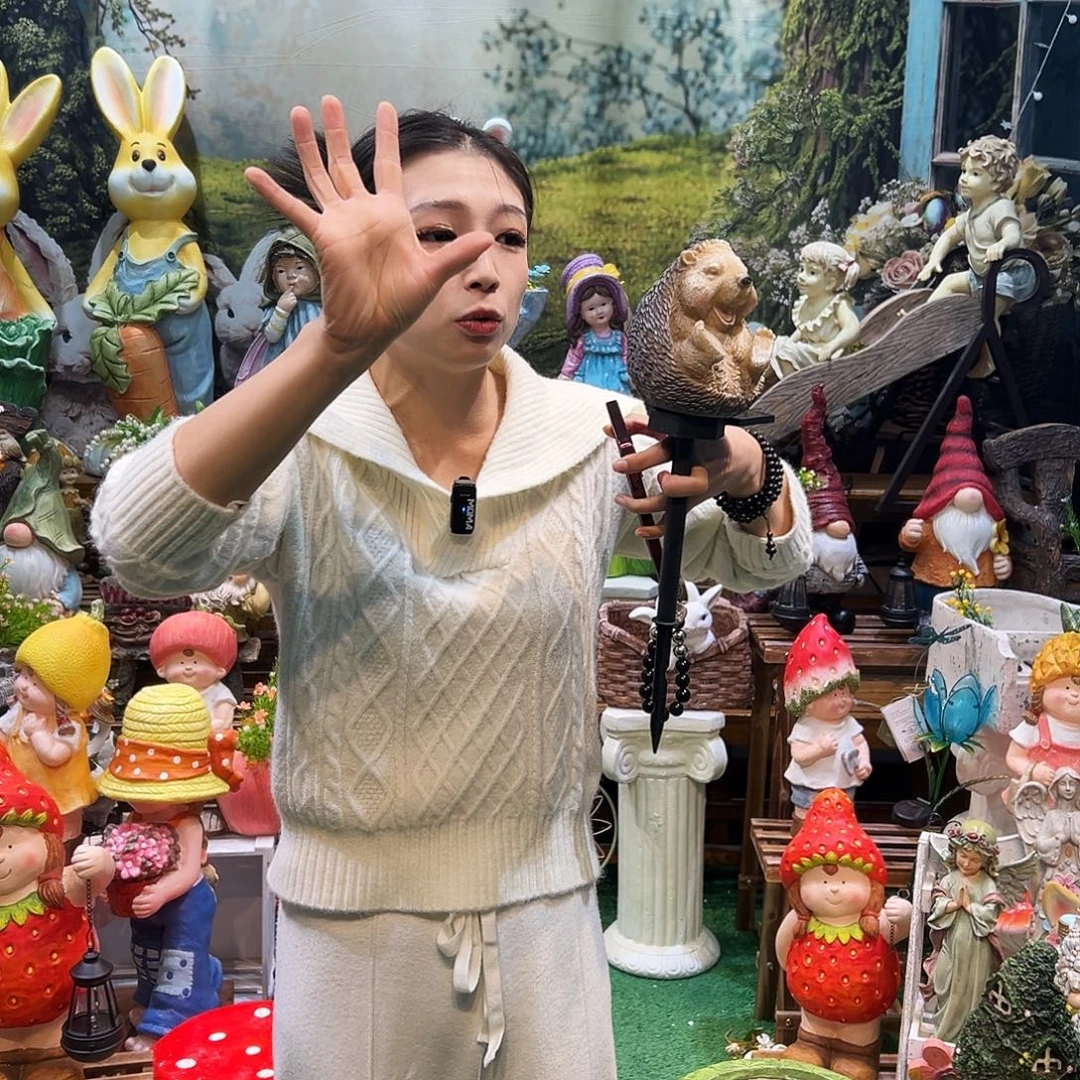 花园摆件红红火火