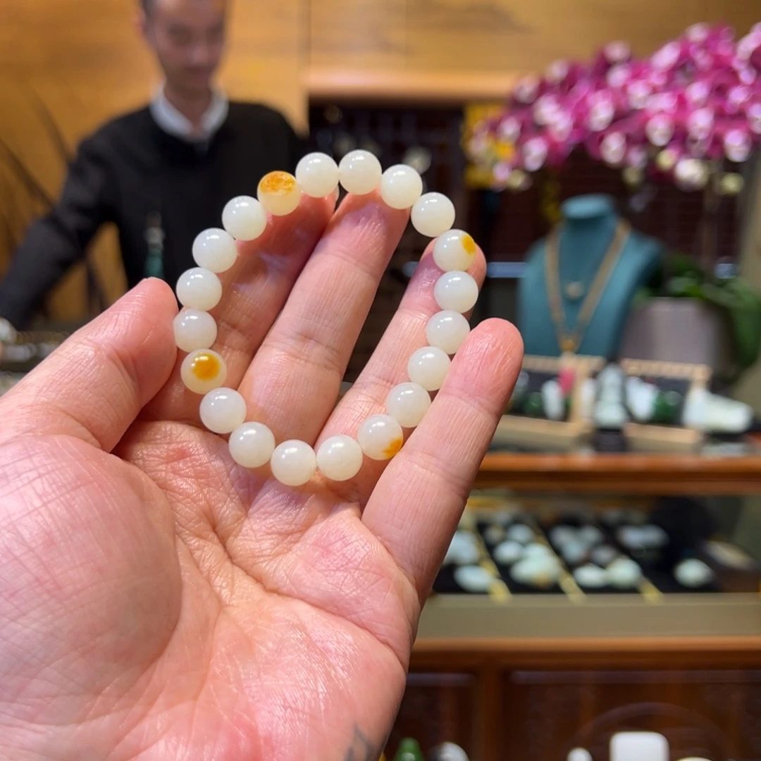 和田玉手链未镶嵌10