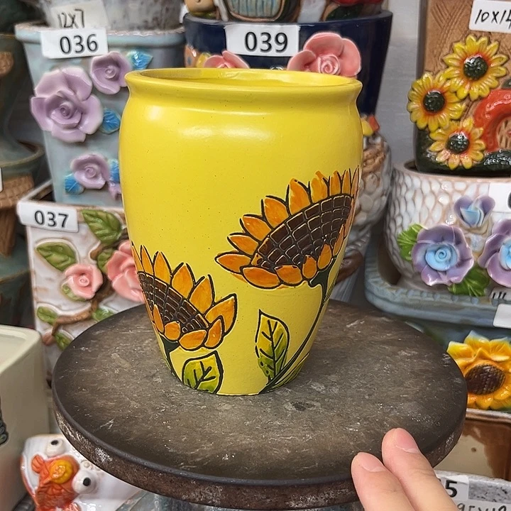粗陶材质多肉花盆
