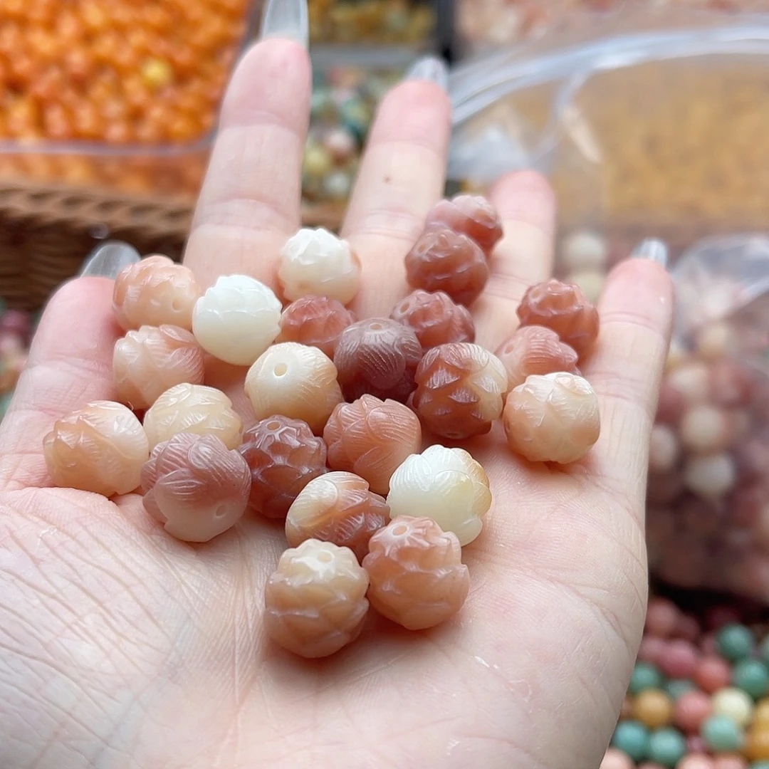 白玉菩提吊坠q12mm/22颗