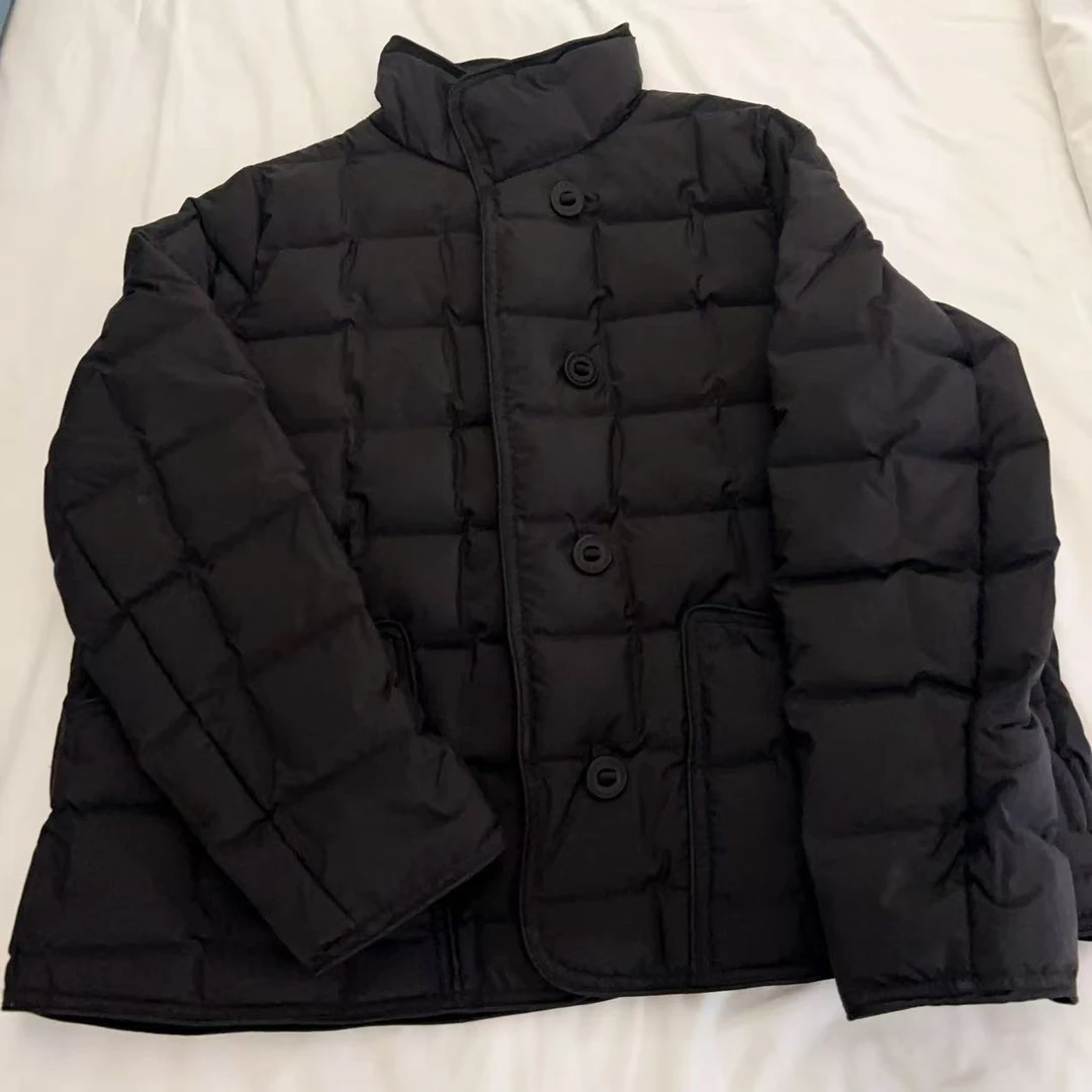 【那尚新品】新国标90白鸭绒定位直充绒方格简约显瘦经典羽绒服