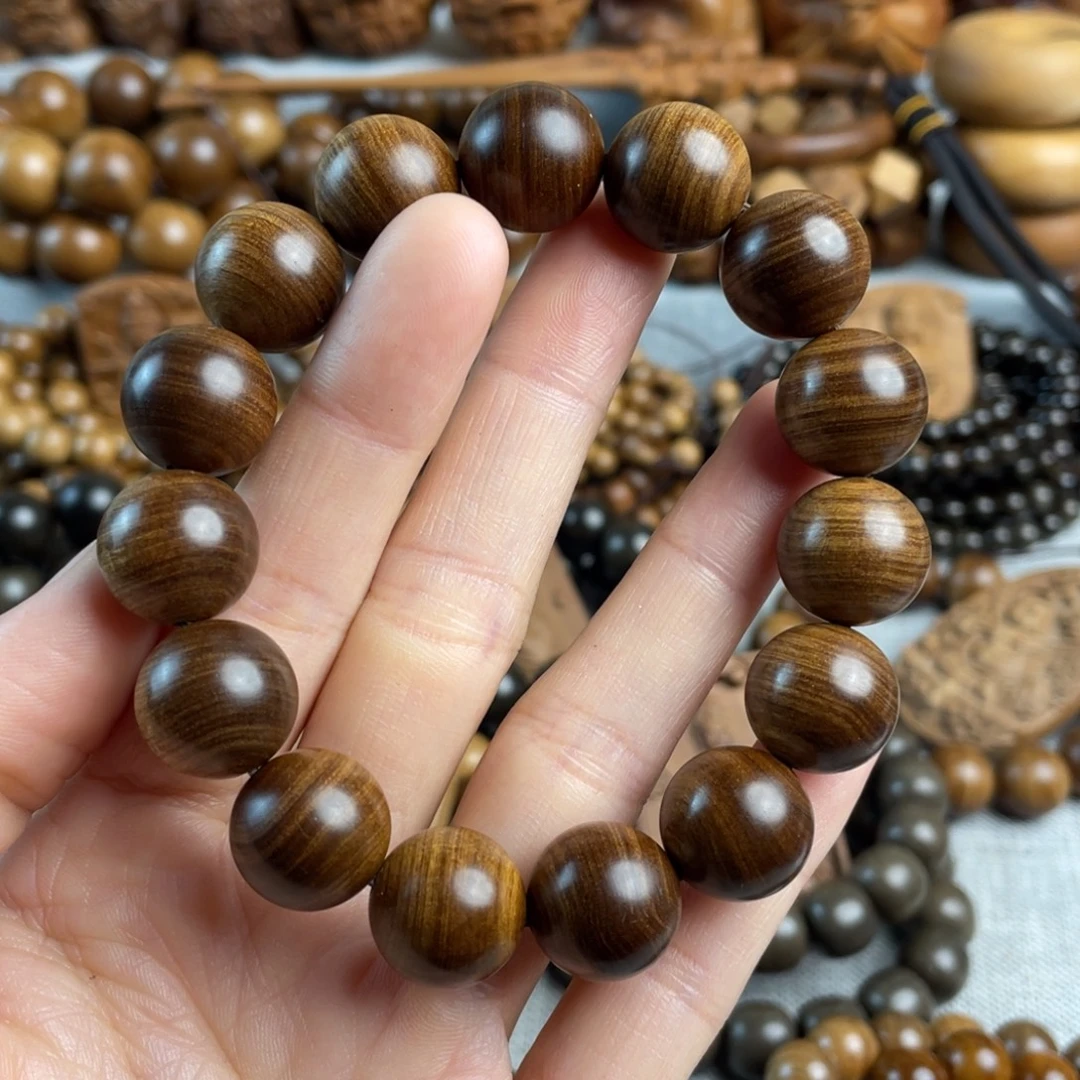 木老山檀香1.5黑肉沉水手串