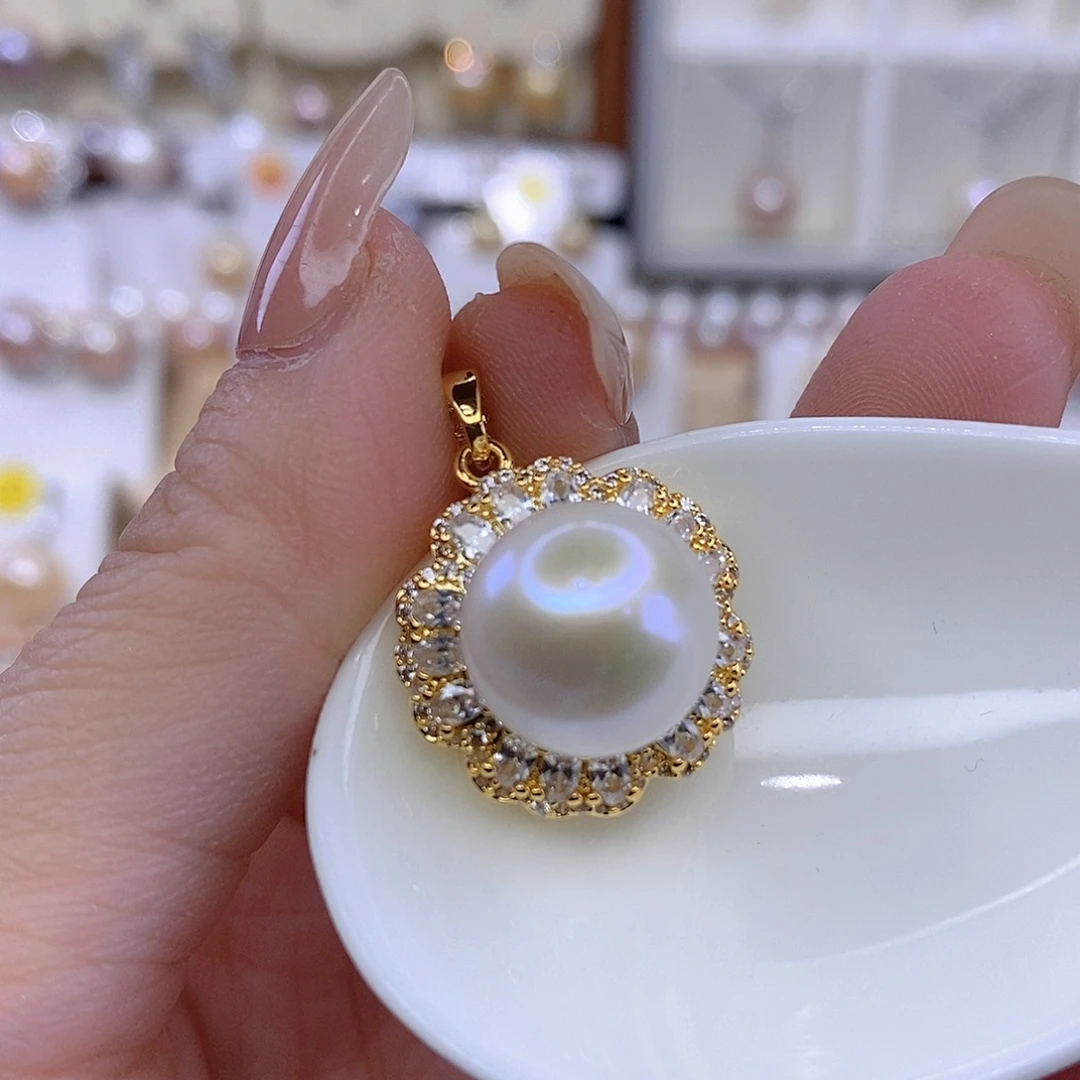 合金淡水珍珠颈饰