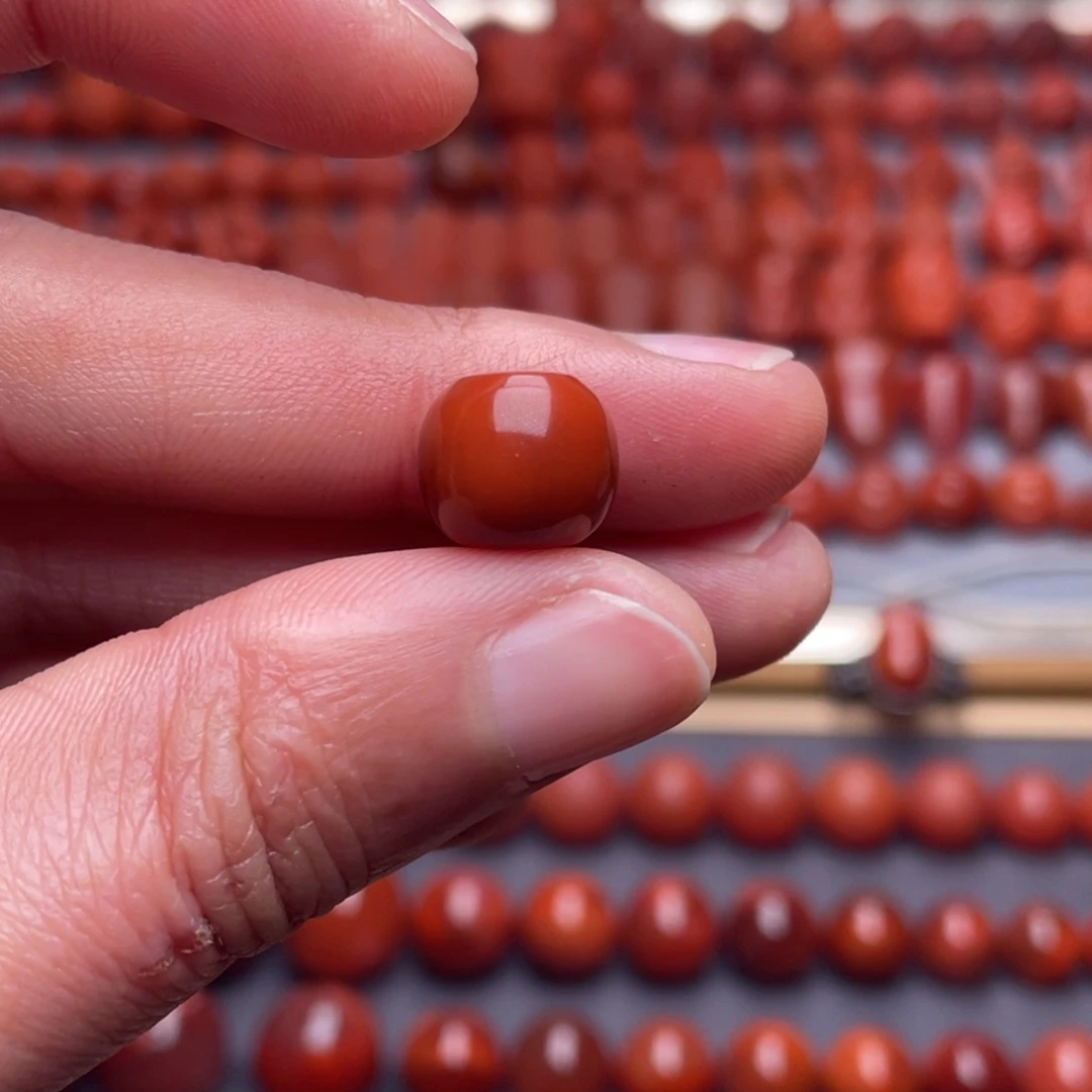 艺***梦南红玛瑙未镶嵌其他W10➕瓦西偏锦红老型珠