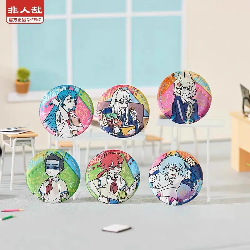 【嘟嘟代拆】非人哉 今天也要上学 马口铁 光栅徽章 2包平拆