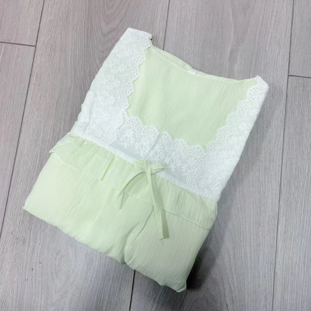 云朵棉女春秋长袖睡裙甜美宽松睡衣家居服淑女 147-7