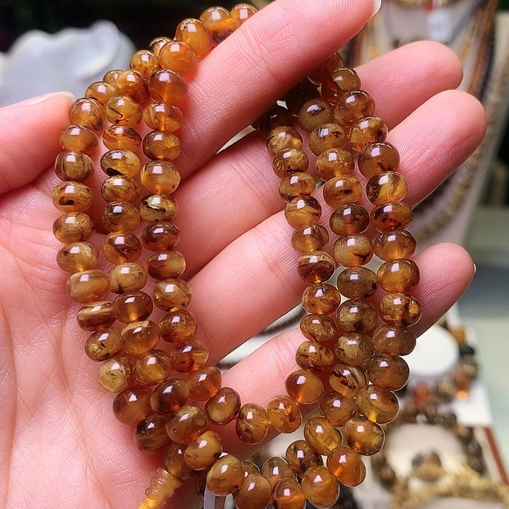 琥珀未镶嵌裸石抚顺琥珀7-蜜蜡HR383