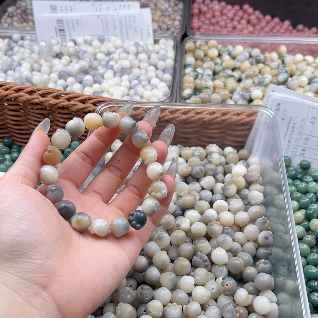 白玉菩提吊坠c12mm/20+2颗