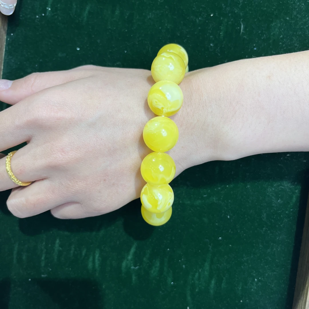 w010藏族精工打磨百花蜜手串卡17