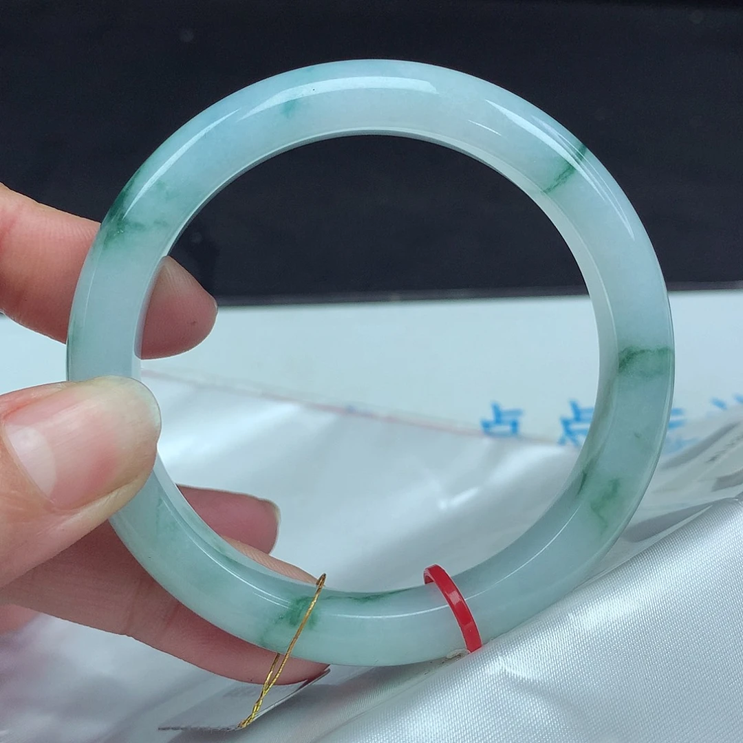 翡翠手镯未镶嵌57圈123