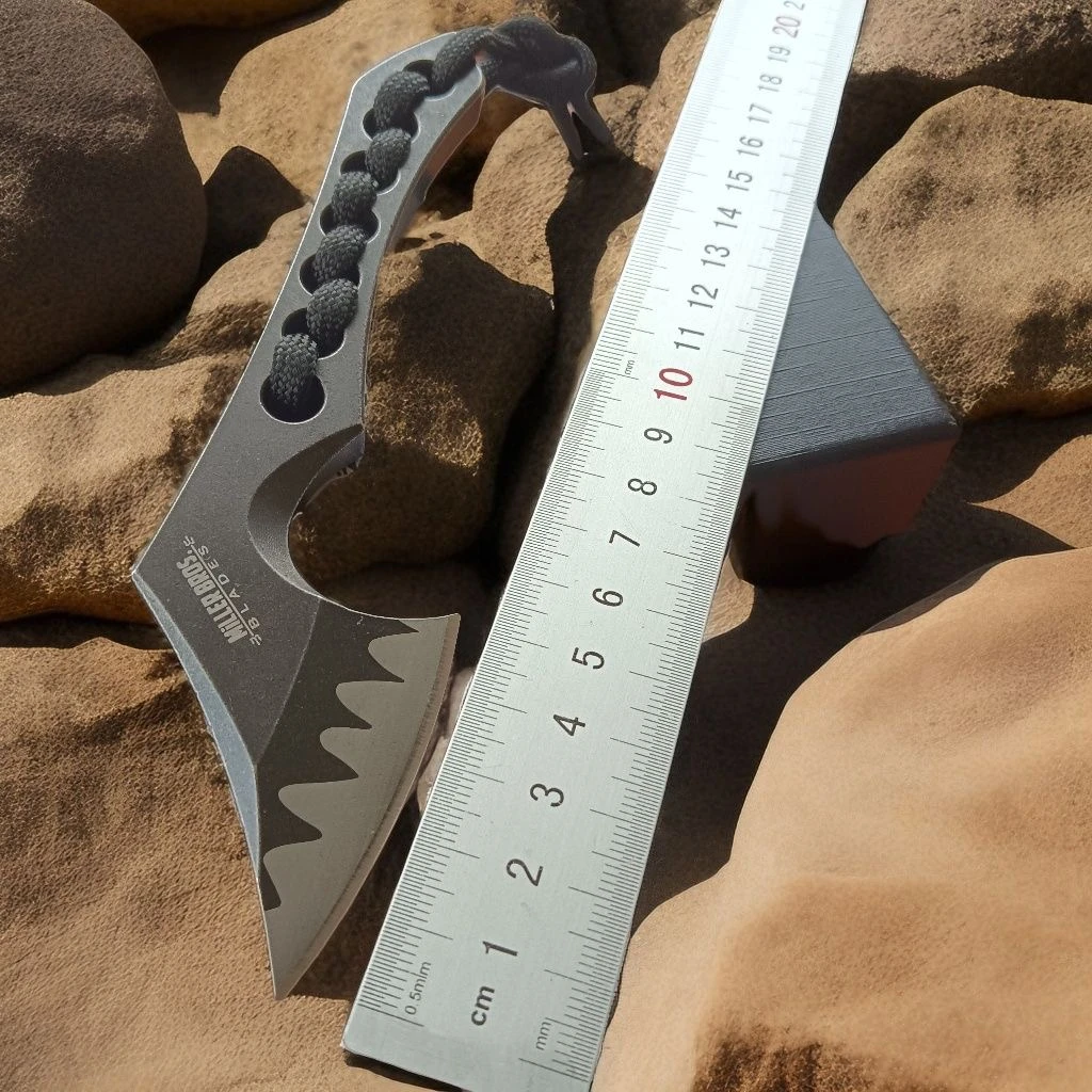 米勒兄弟野外户外野营防身随身携带便携迷你战术斧头刀具纯手工1