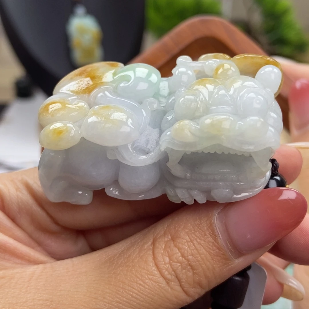 颈饰未镶嵌翡翠A22 霸王貔貅