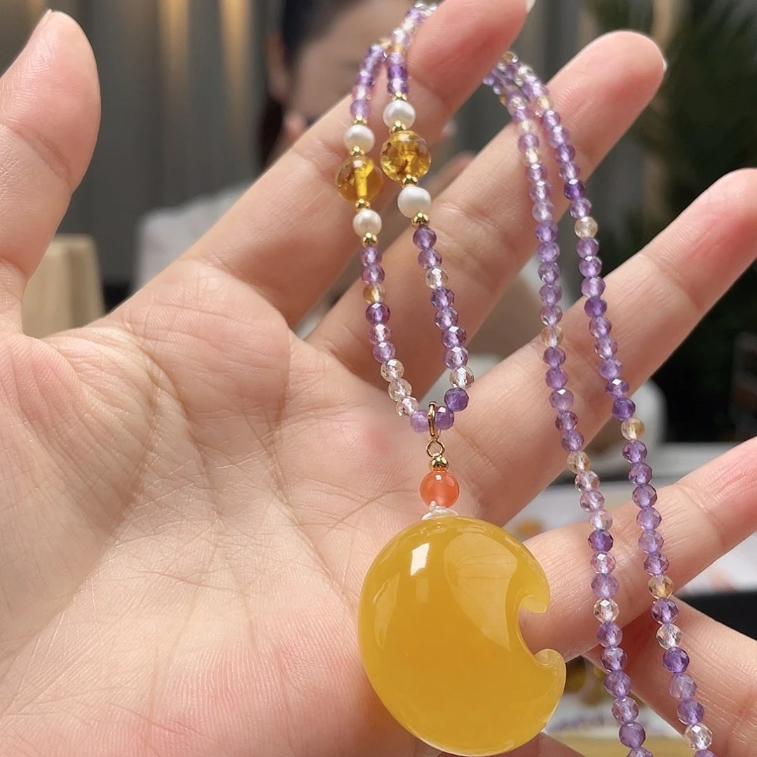 未镶嵌琥珀裸石蜜蜡吊坠