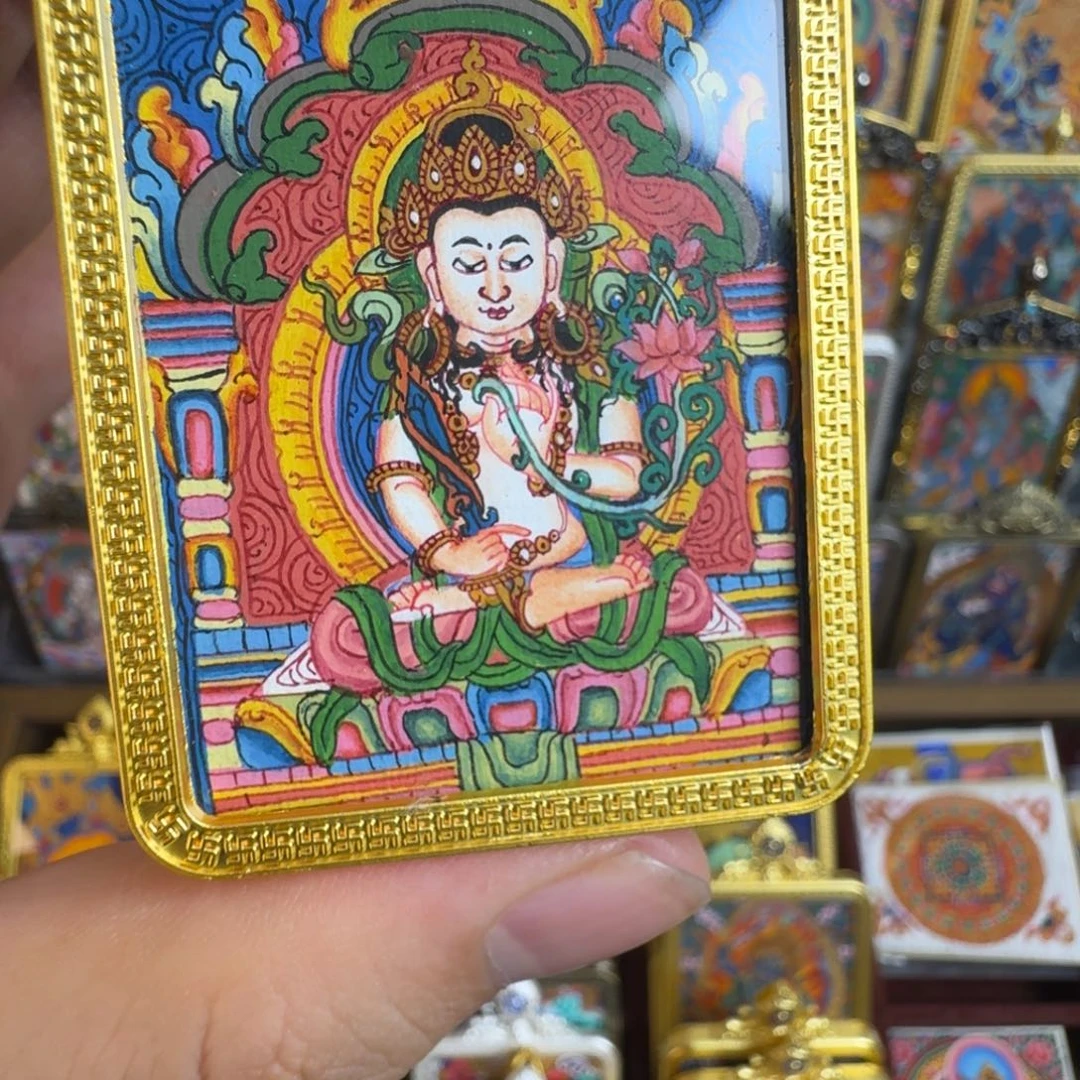 吊坠纯手绘虚空藏菩萨