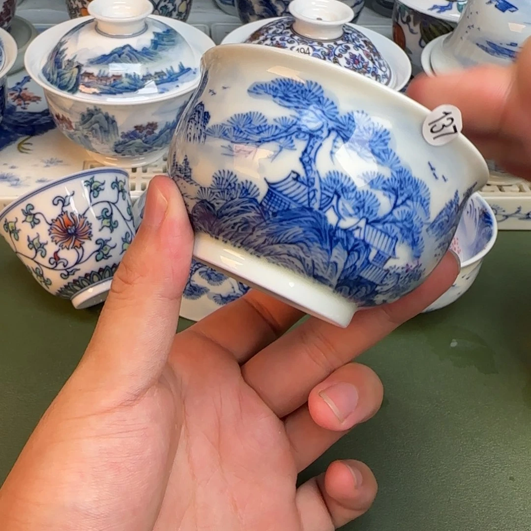 彦祖纯手工手绘茶具137
