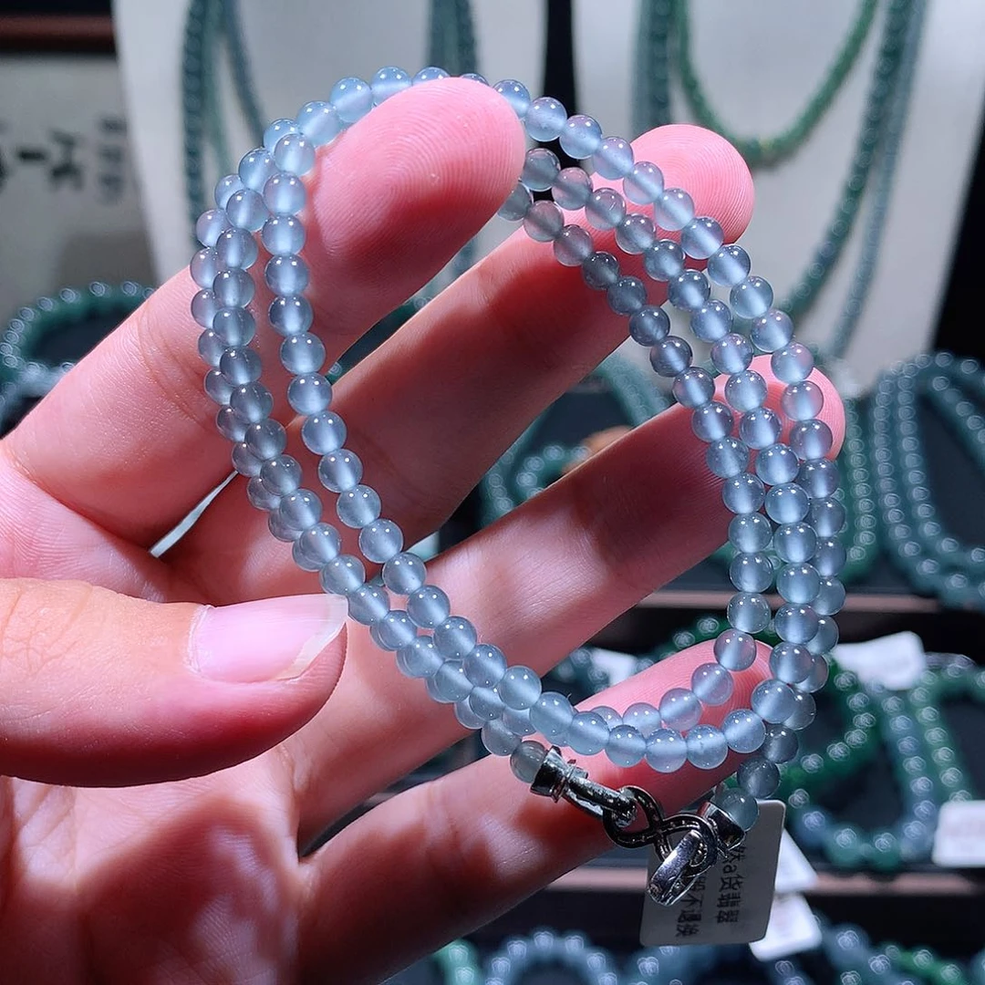 未镶嵌手链翡翠邪天然a货翡翠手串4+