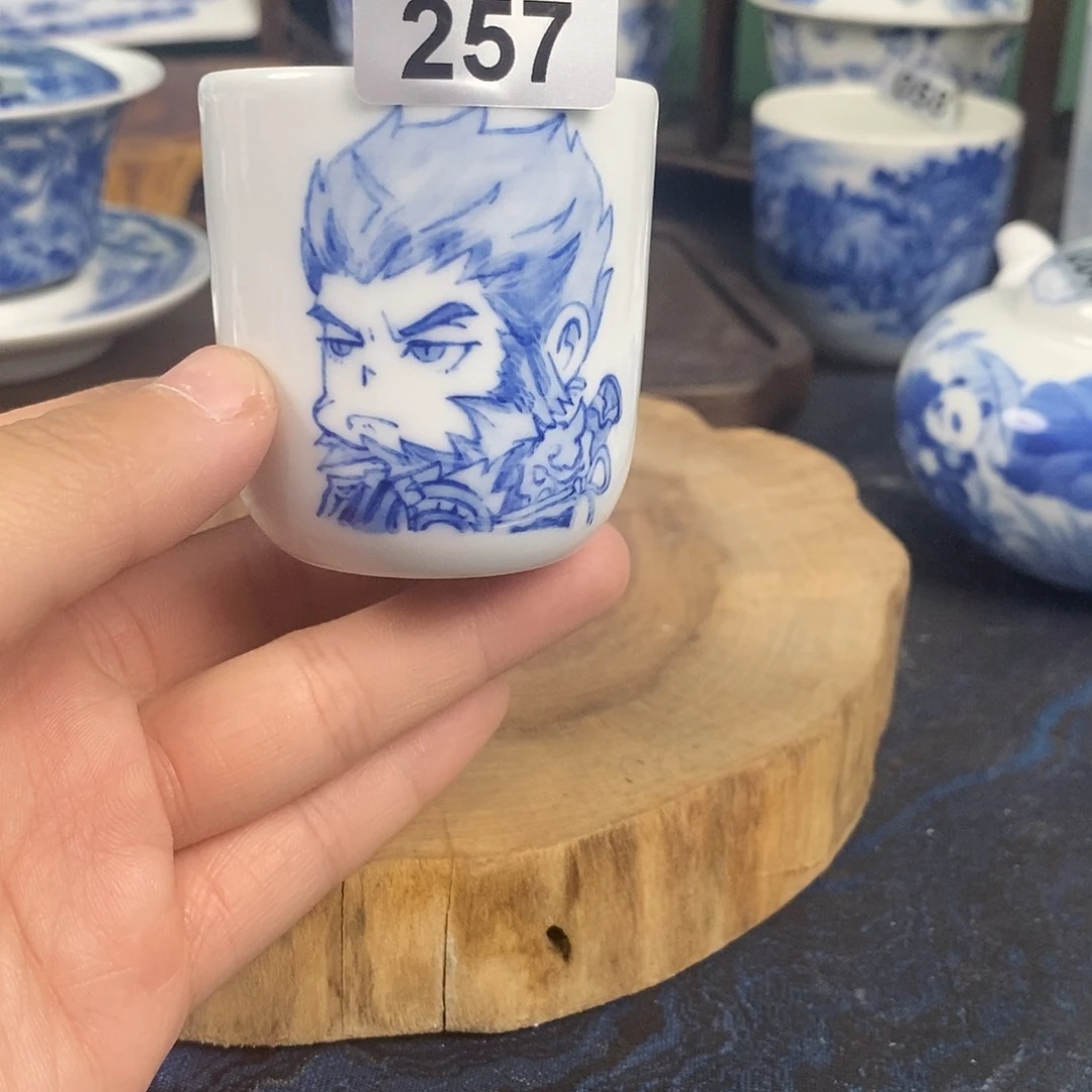瓷片景德镇手绘青花茶器257