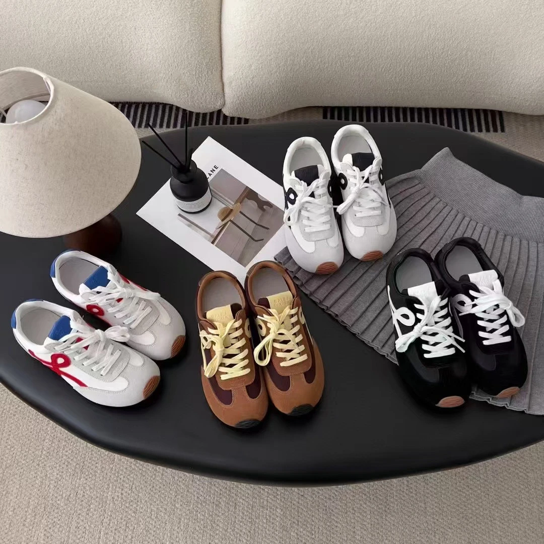 2025春百搭德训鞋软底华夫阿甘鞋底潮流明星女士同款复古低帮潮鞋