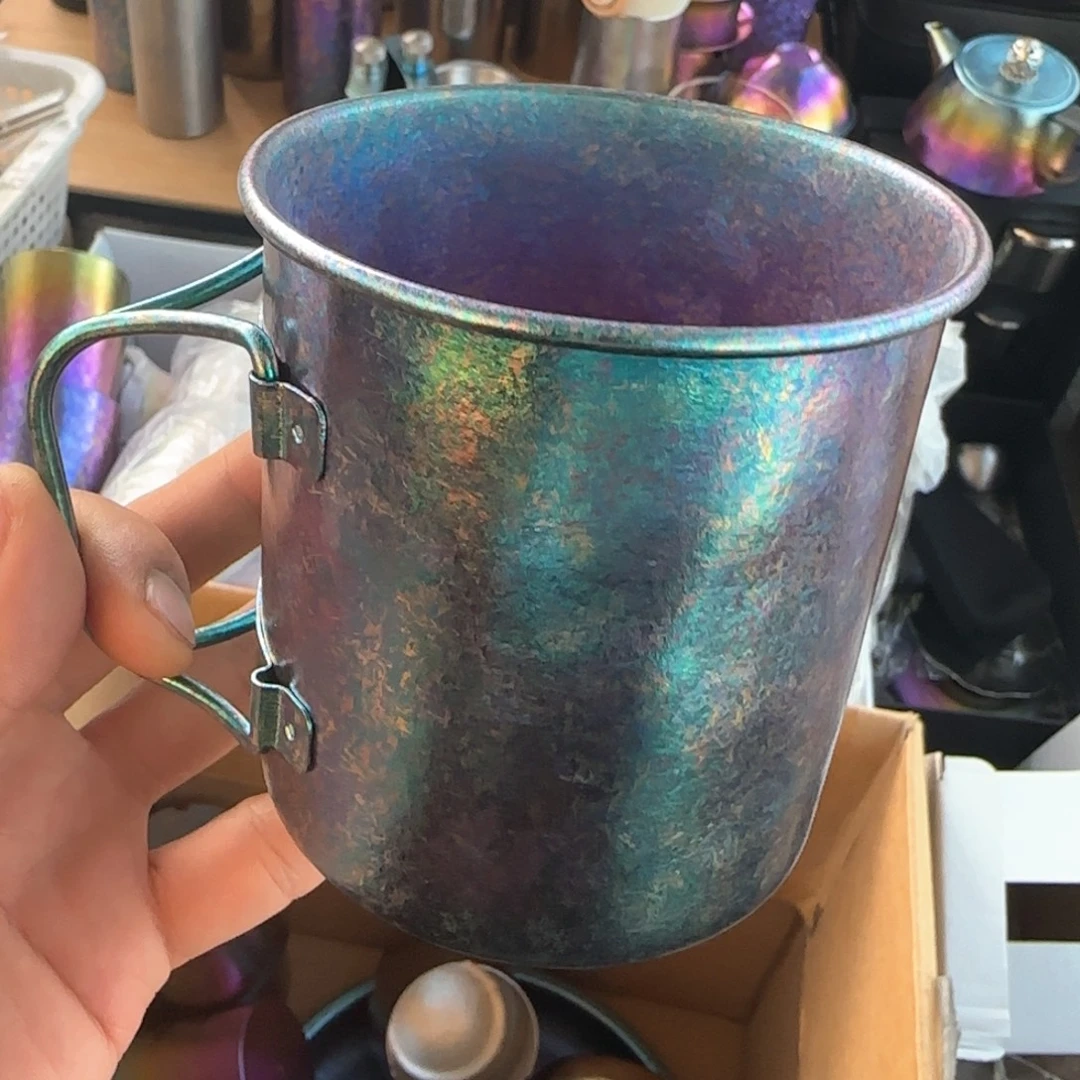 金属绿色450马克杯微瑕