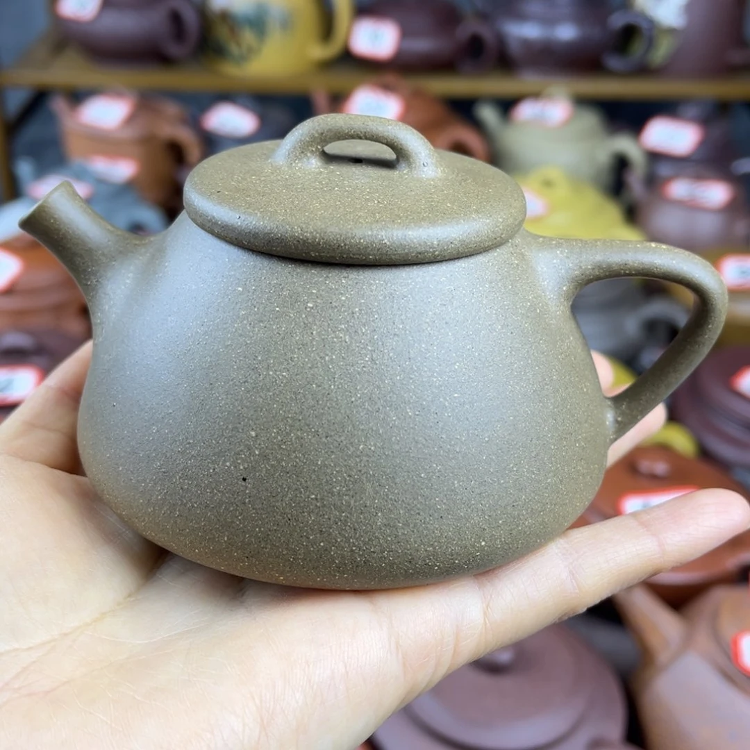 紫砂茶壶宜兴紫砂壶心舟石瓢