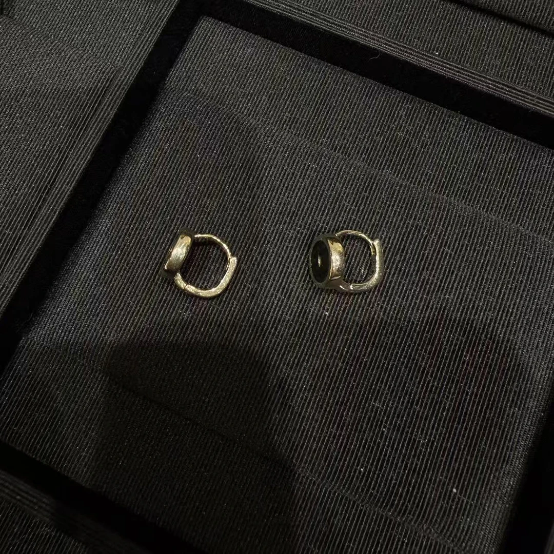 铜合金耳饰 复古宫廷女几何百气质搭简约银色耳圈耳环耳饰 JX125