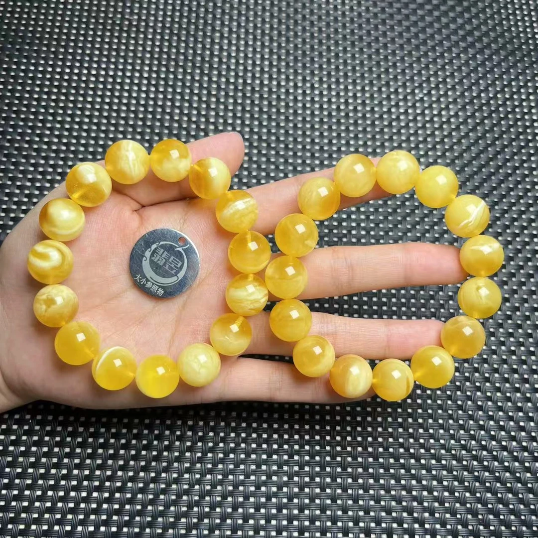 翡昱-SH29-17001-蜜蜡手串/约14+/约15颗/-多样性发其一C