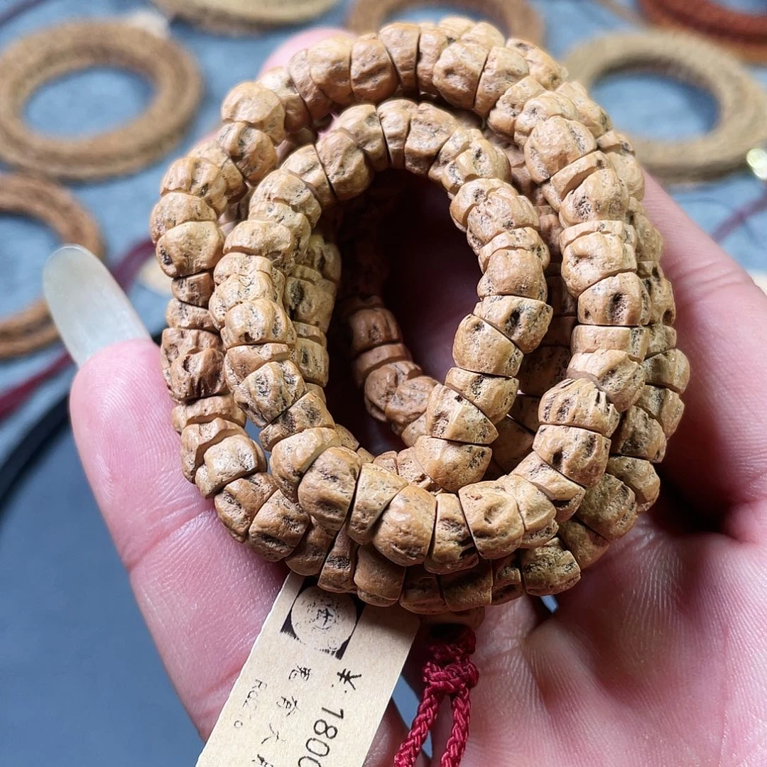 吊坠柏香籽/百香籽7.5mm几何斜切龙脊鬼大肠108