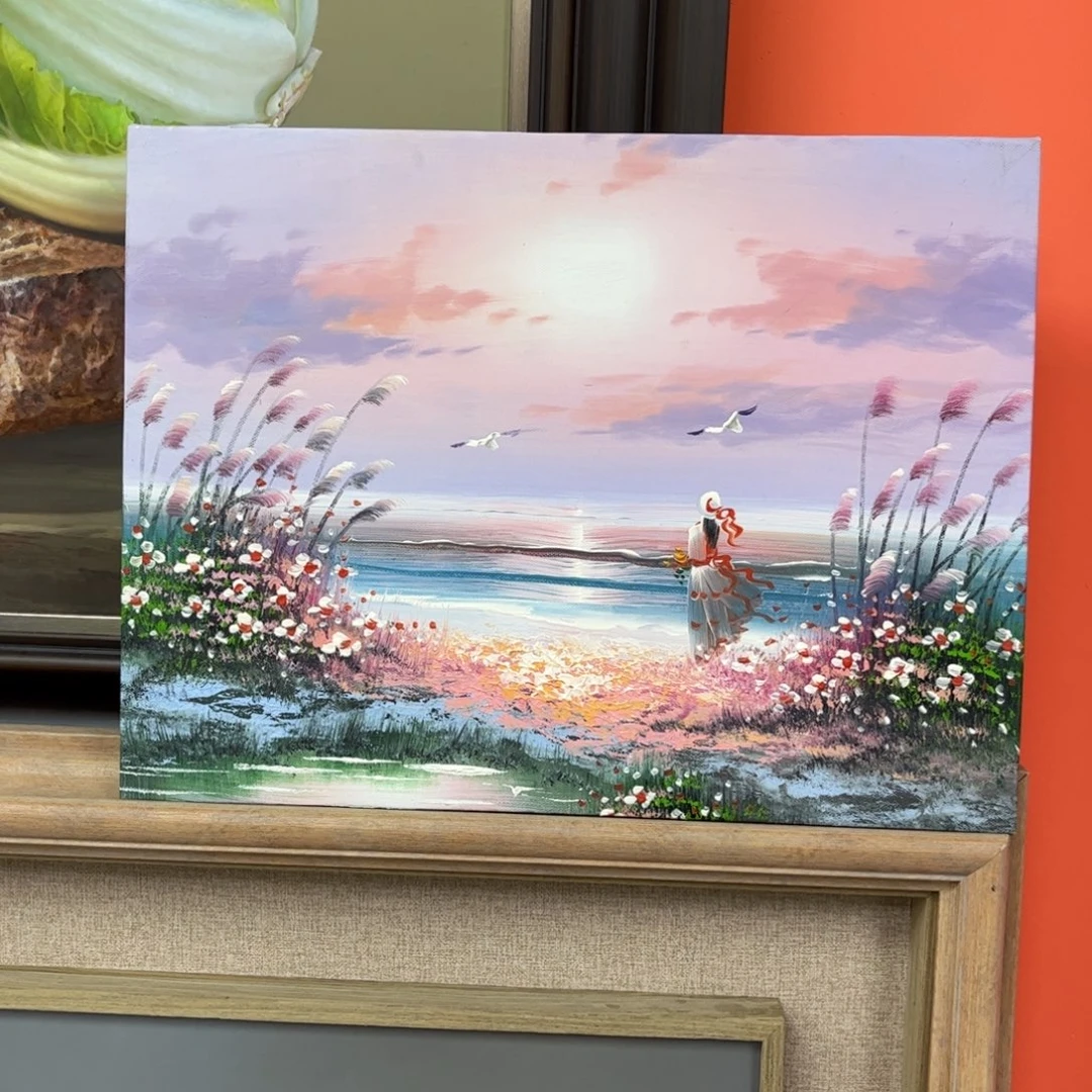 手工手绘精品油画30+40厘米
