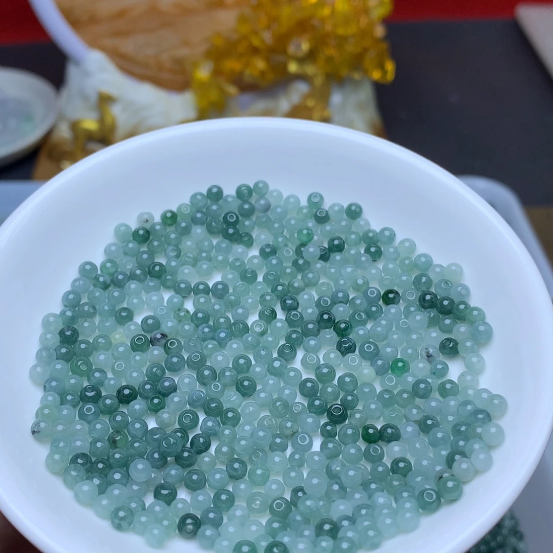 【闪购商品】翡翠手链未镶嵌卡3.5冰蓝水100个