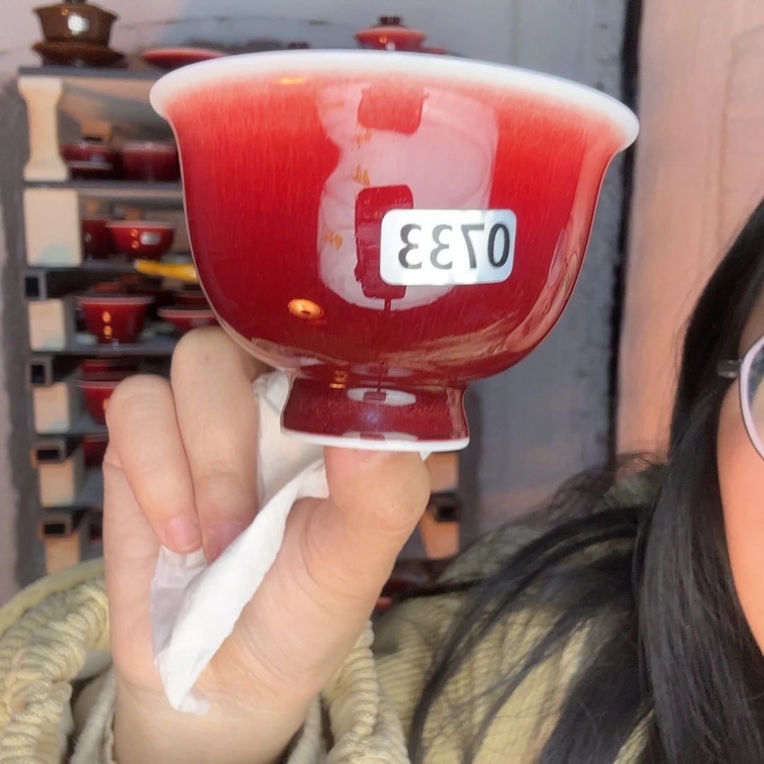 瓷片景德镇郎红陶瓷