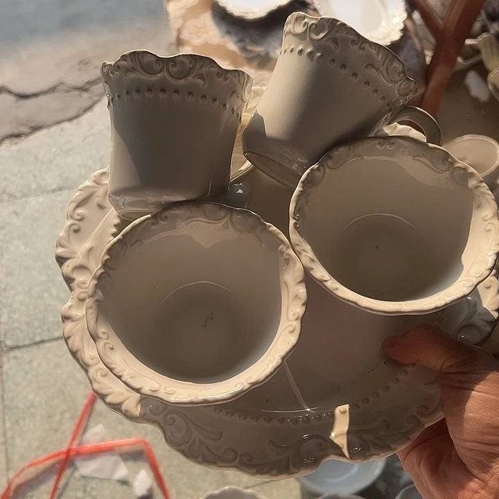 瓷片默认瑕疵商品4个杯子