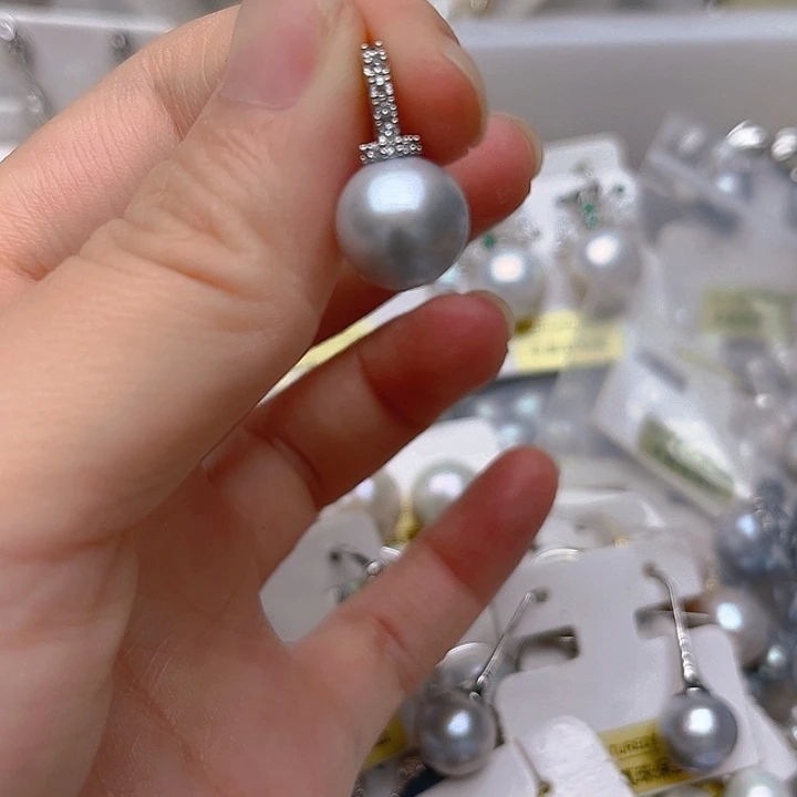 未镶嵌淡水珍珠吊坠或者耳钉