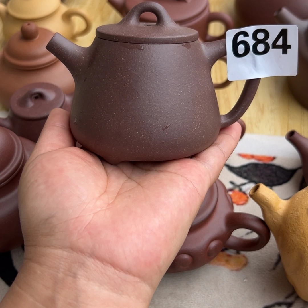 茶壶紫砂紫泥半手工220cc左右