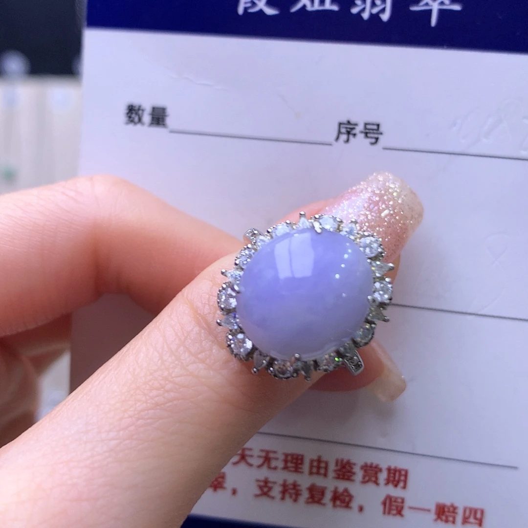 翡翠银S925镶嵌戒指32