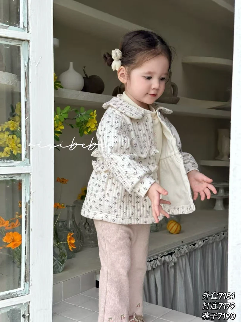 7181-爱喜小花双层外套