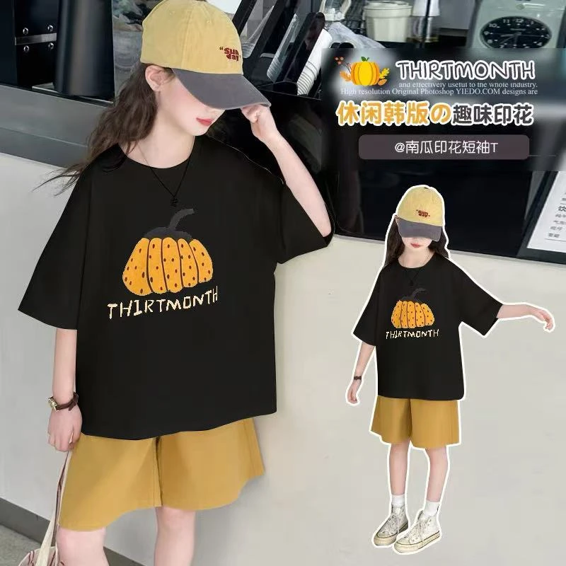 女童短袖中大童t恤2025新款儿童夏衣服凉感上衣女孩夏日穿搭童装