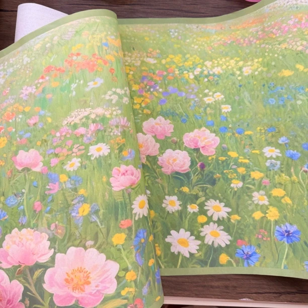 勤文堂【山花烂漫】蜡染长卷