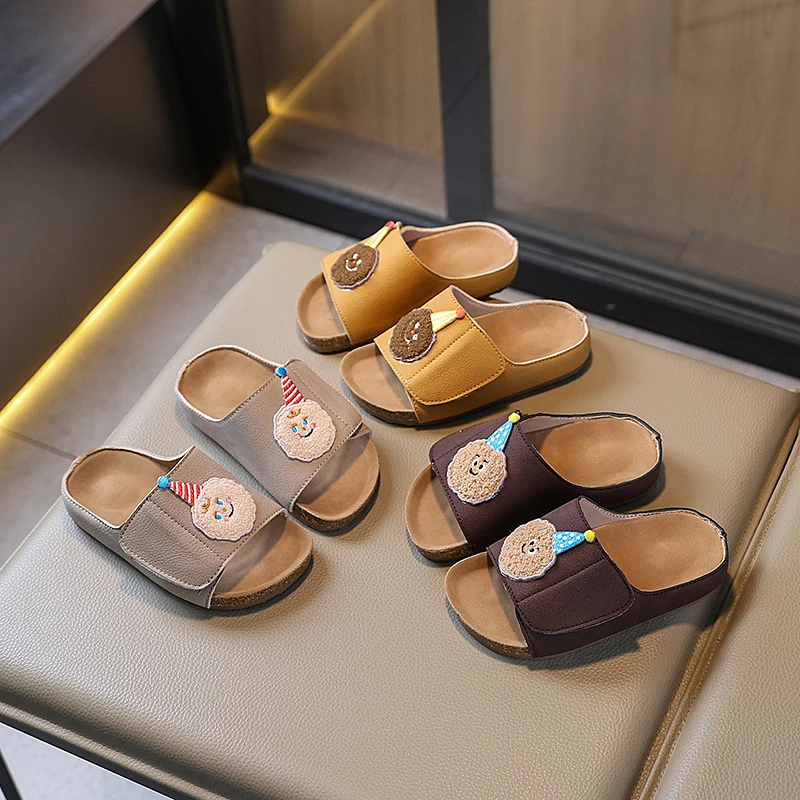 儿童韩版软底时装卡通可爱一字凉拖鞋新款夏季男女童户外拖鞋沙滩