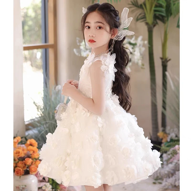 【雪舞】生日走秀重工公主裙高端儿童礼服花童主持