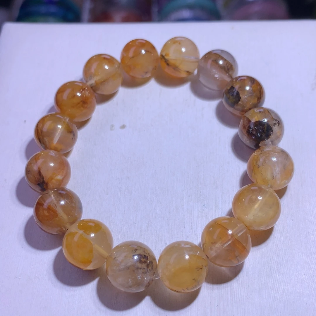 水晶银S925镶嵌手串小树胶花13.4m6