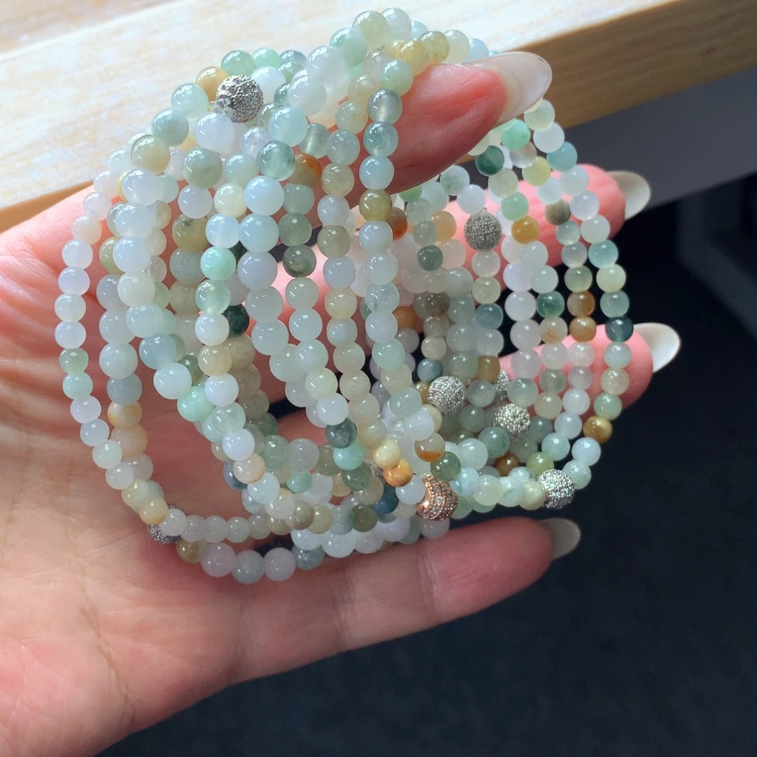 翡翠未镶嵌颈饰多样性发一条