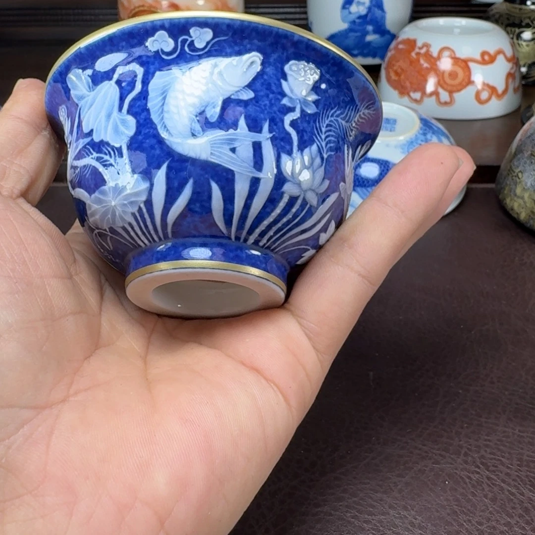 小***记瓷片当代景德镇陶瓷手绘茶具