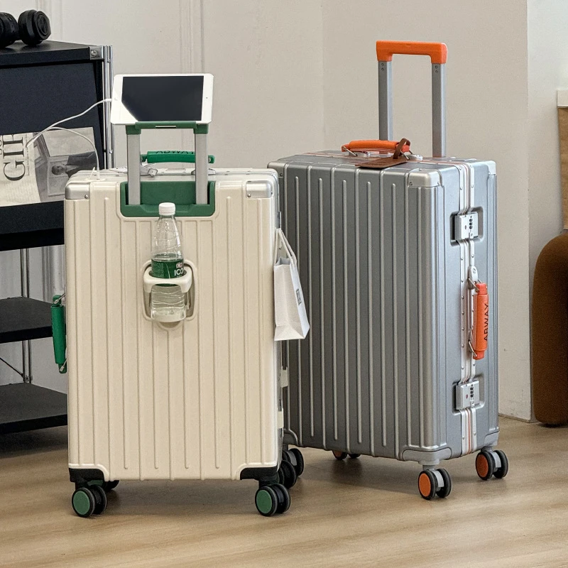 行李箱结实耐用质量排行撞色网红款旅行箱拉杆多功能网红款