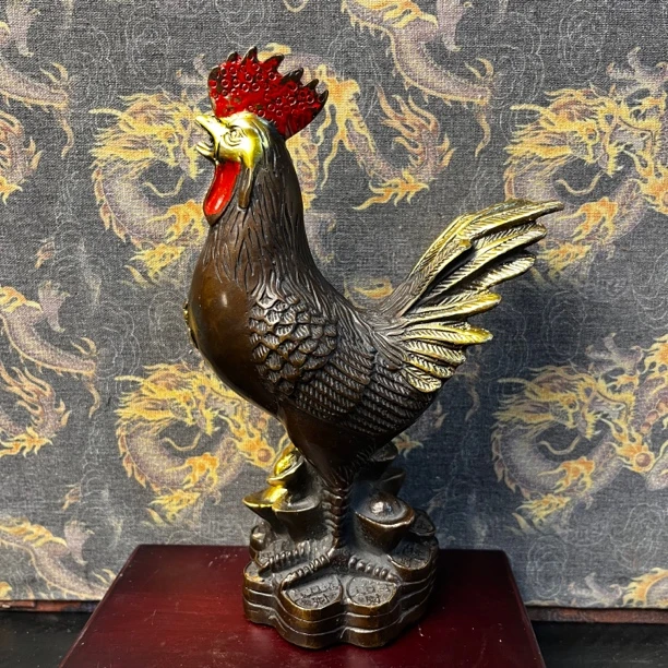 【闪购链接】铜小公鸡摆件