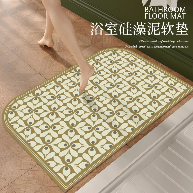 科技布吸水垫软垫浴室进门门口地垫卫生间入户门防滑脚垫速干地垫