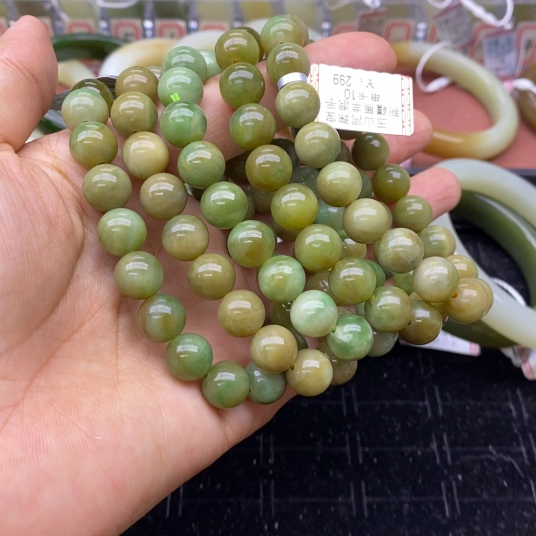 和田玉未镶嵌手串多样性拍一发一 卡10