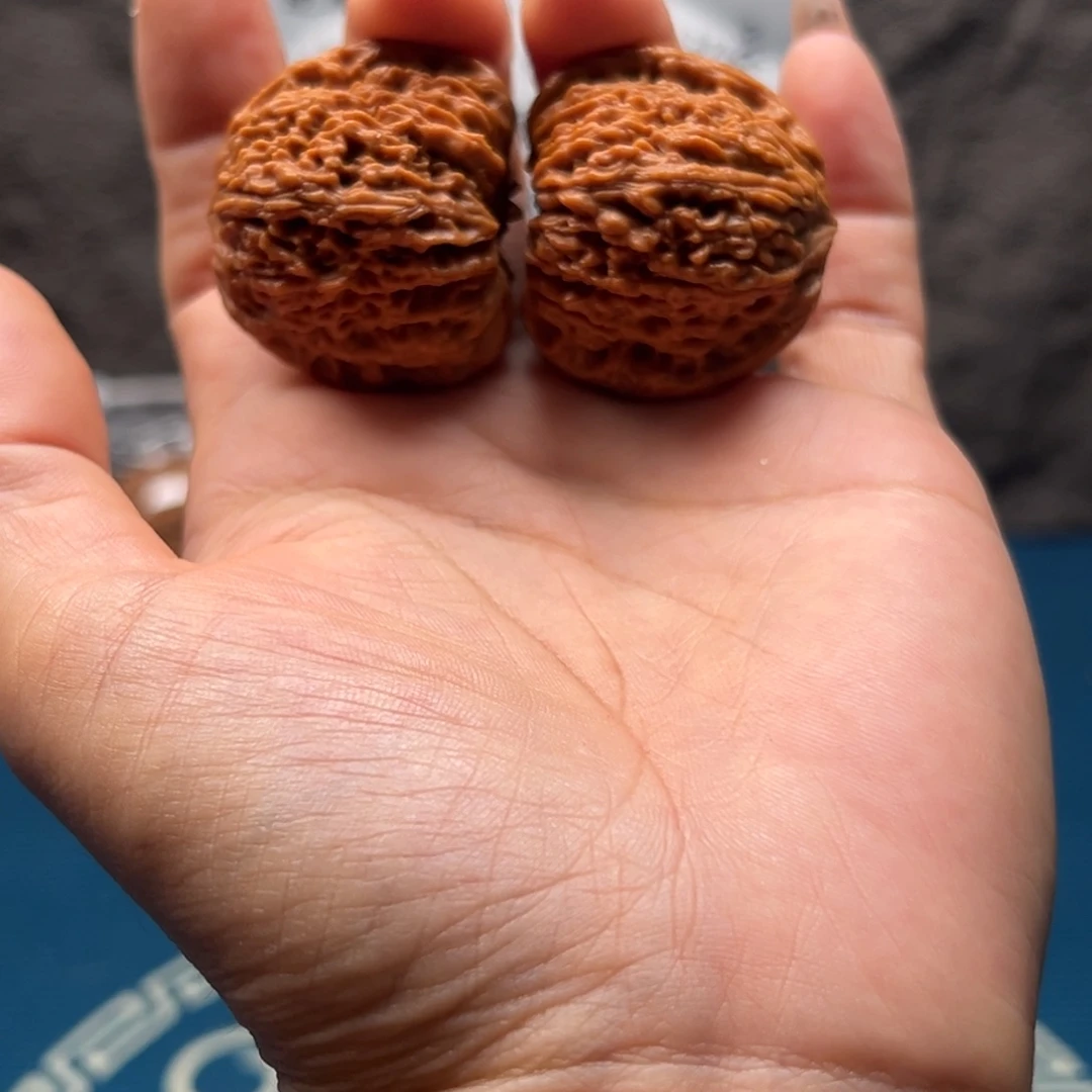 是****文玩核桃把件南疆36愣子生长线