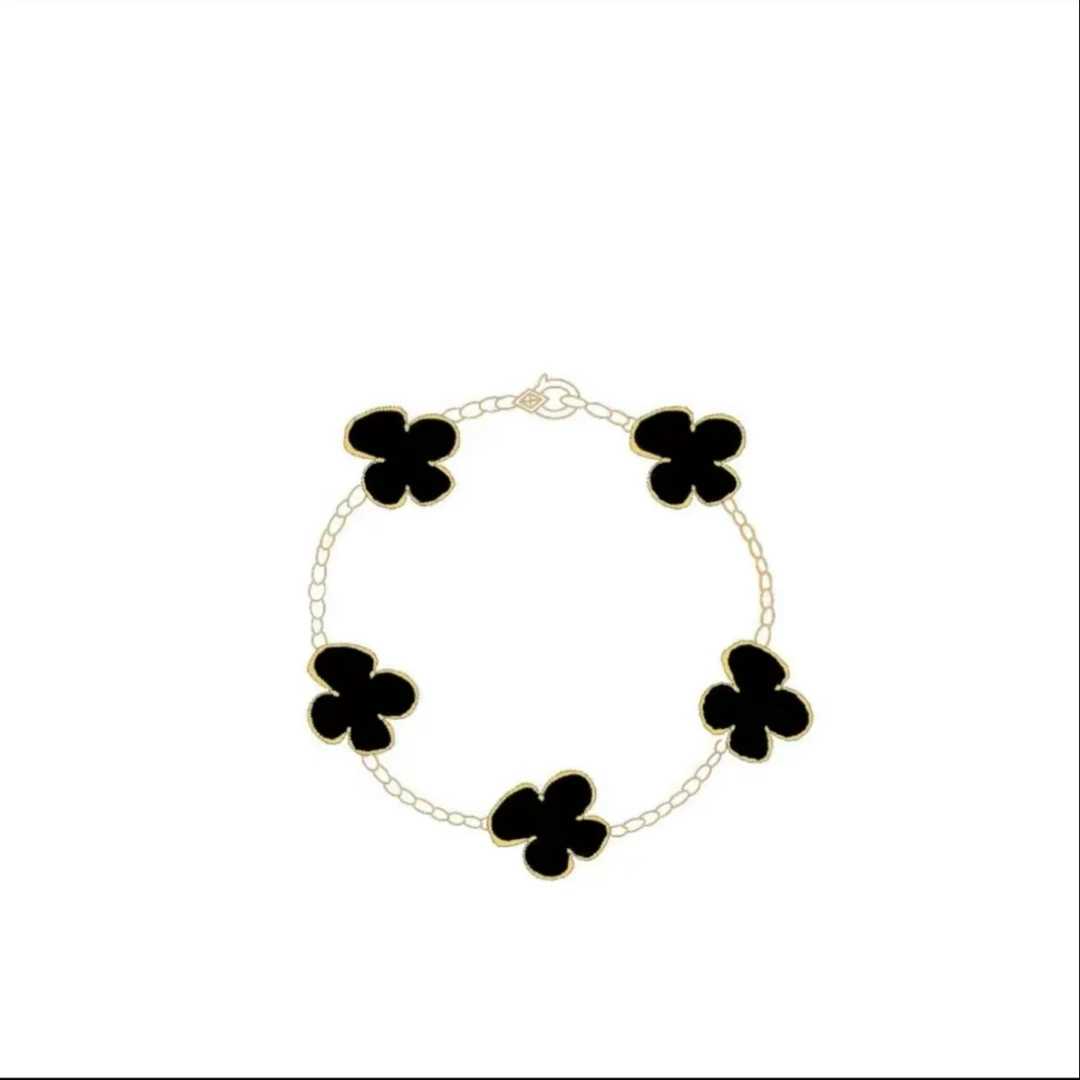 合金手链 高定五朵小花款手链