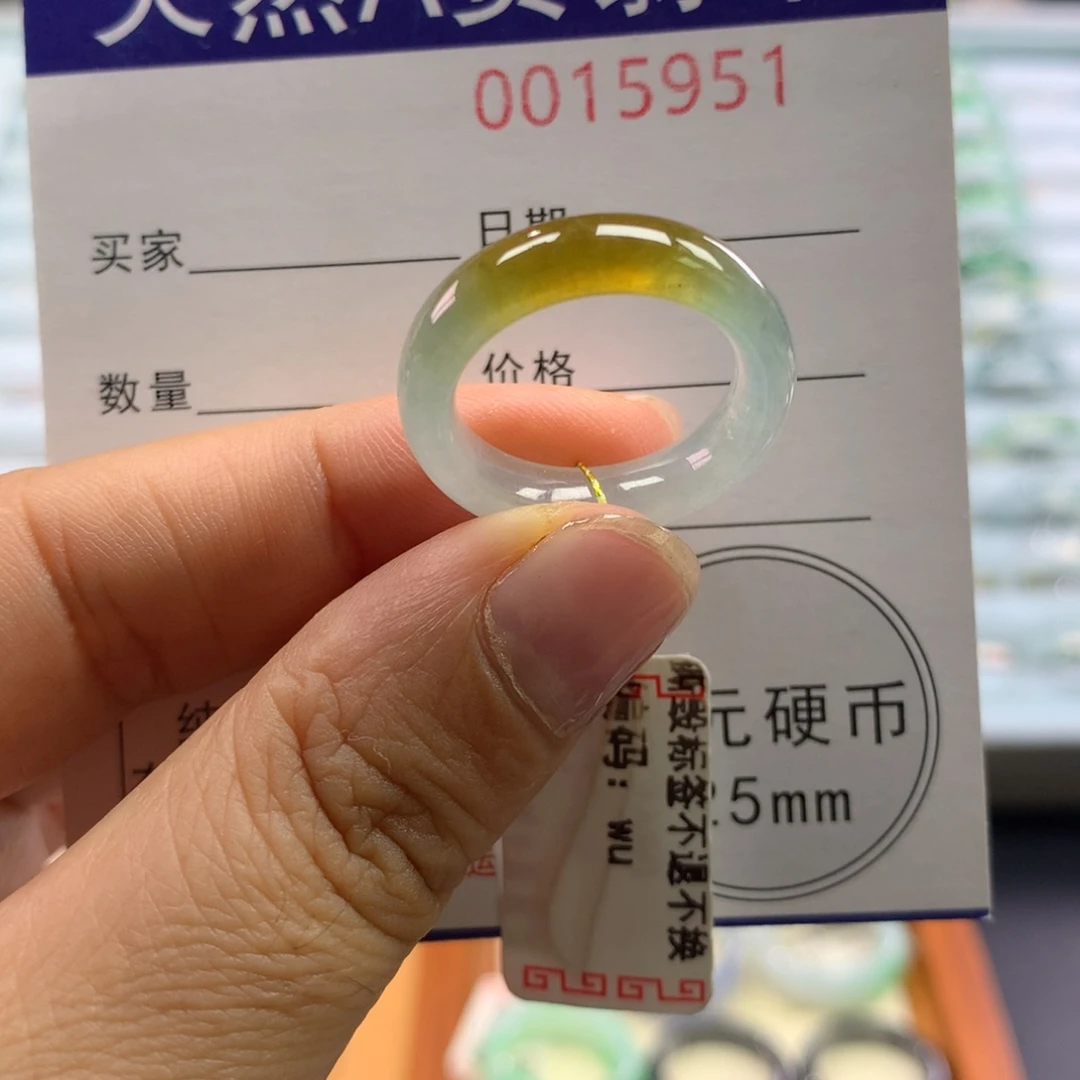 翡翠未镶嵌戒指14号